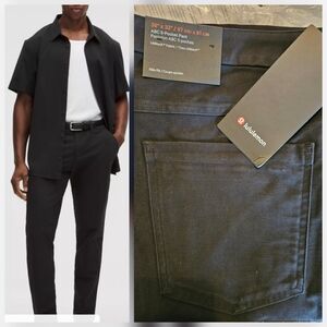 lululemon ABC Slim Pants BLACK 38" X 32"L Utilitech